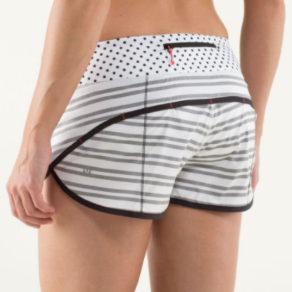 Lululemon Run: Speed Short Twin Stripe Black